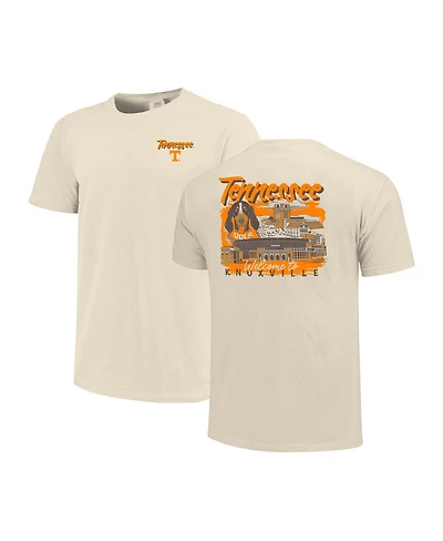 Image One Men's Natural Tennessee Volunteers Comfort Colors Hand-Drawn Campus Stack T-Shirt