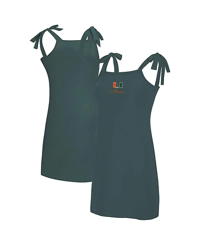 Concepts Sport Women's Navy Miami Hurricanes Tie-Shoulder Nightdress