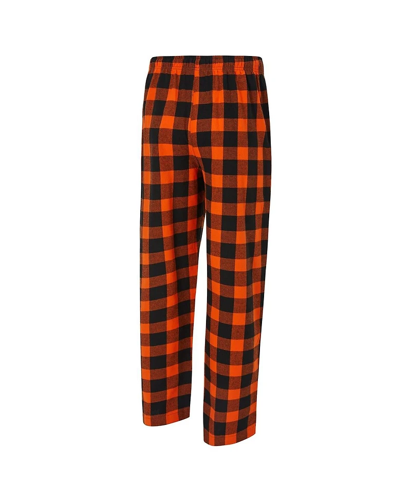 Concepts Sport Men's Black/Orange Cincinnati Bengals Avondale T-Shirt Flannel Pants Set