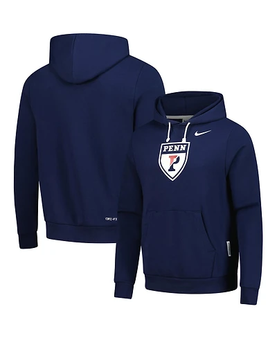 Nike Men's Navy Pennsylvania Quakers 2025 Sideline Standard Issue Dri-fit Hoodie