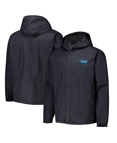 Dunbrooke Men's Black Carolina Panthers Tropic Waterproof Packable Full-Zip Hoodie Jacket
