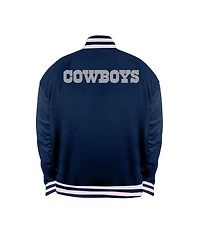Mitchell & Ness Men's Navy/Silver Dallas Cowboys Big Tall Throwback Reversible Full-Zip Jacket