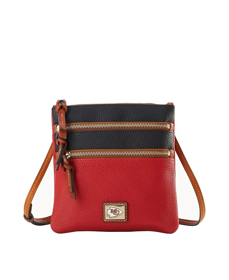 Dooney & Bourke Kansas City Chiefs Team Logo Halftime Triple Zip Crossbody Bag