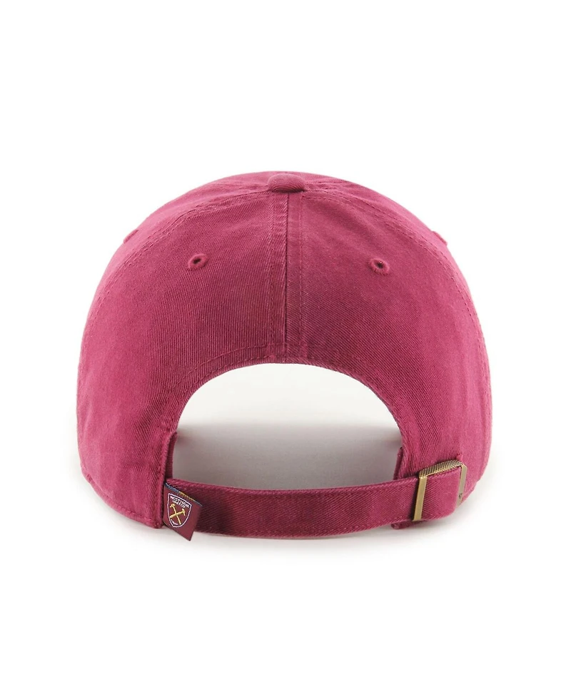 '47 Brand Men's Claret West Ham United Clean Up Adjustable Hat