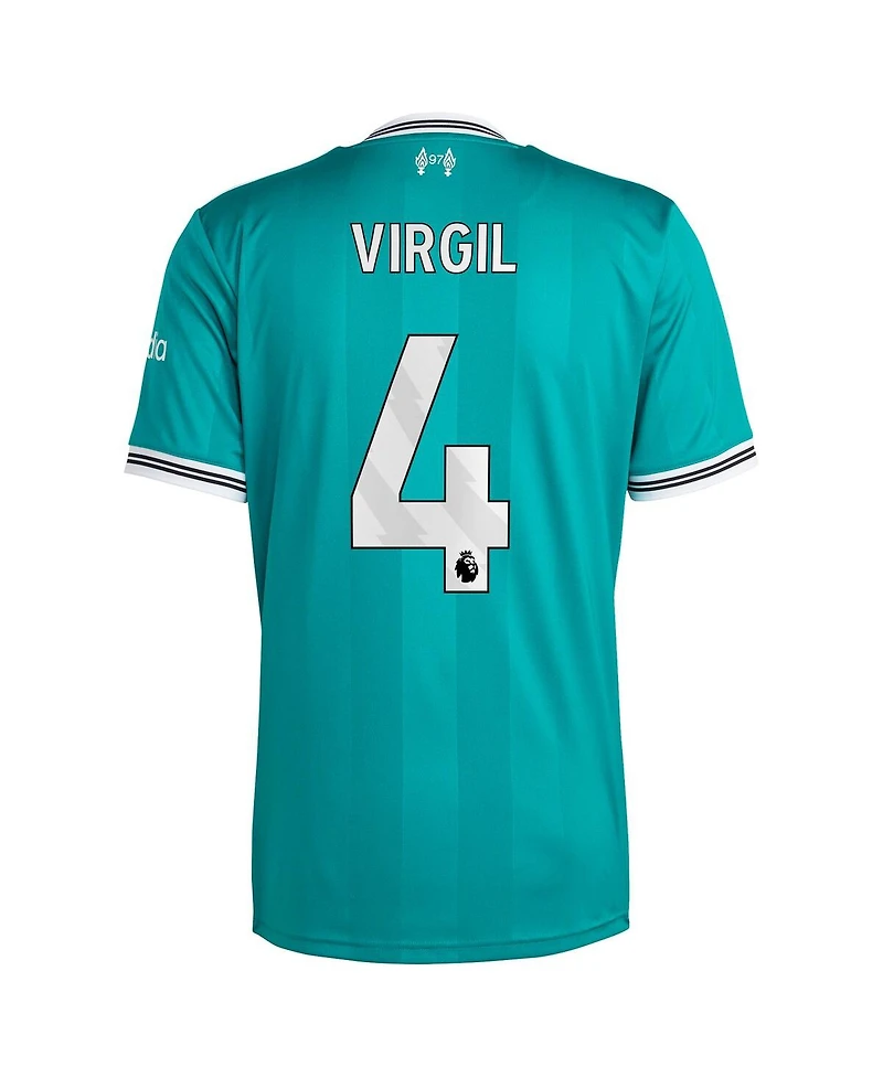 Adidas Men's Virgil van Dijk Green Liverpool 2025/26 Third Replica Player Jersey