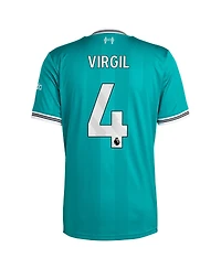Adidas Men's Virgil van Dijk Green Liverpool 2025/26 Third Replica Player Jersey
