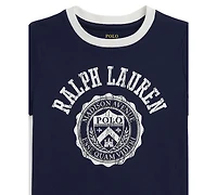 Polo Ralph Lauren Girls 2T-6X Logo Crest Short Sleeve T-Shirt