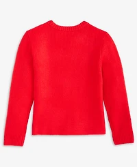 CeCe Girls 7-16 Crewneck Rhinestone-Bow Pullover Sweater