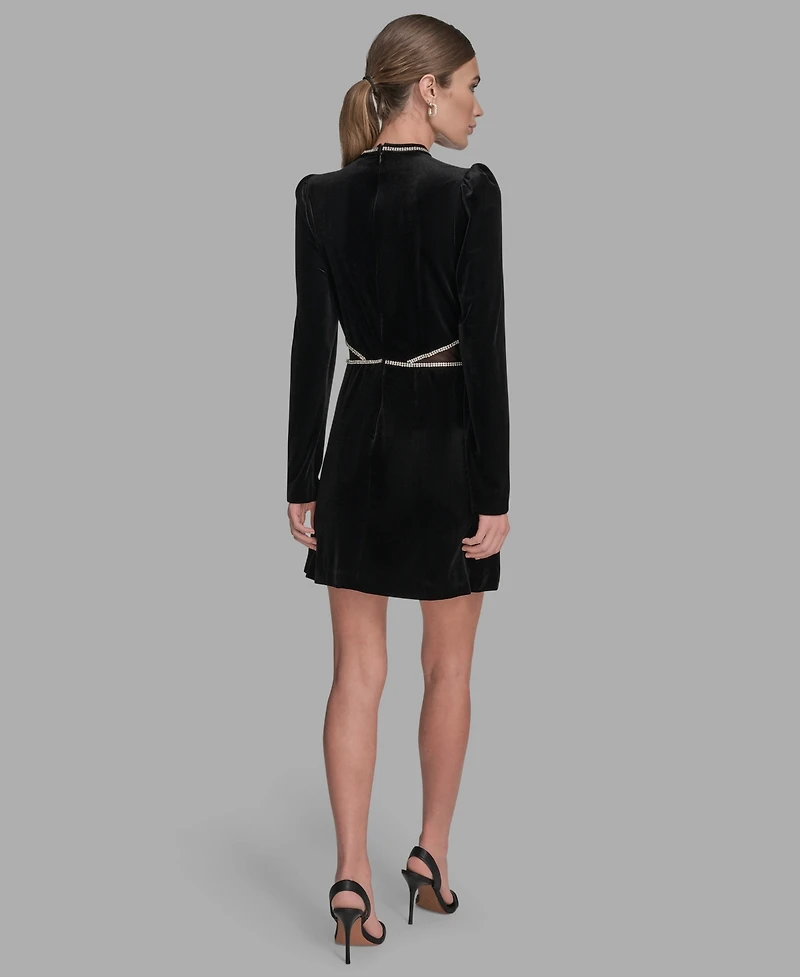 Bcbg Women's A-Line Long Sleeve Dress