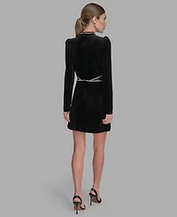 Bcbg Women's A-Line Long Sleeve Dress