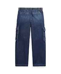Polo Ralph Lauren Girls 7-16 Wide Leg Cargo Jeans