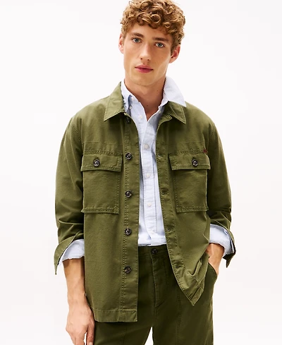 Tommy Hilfiger Men's Utility Collar Shirt Jacket