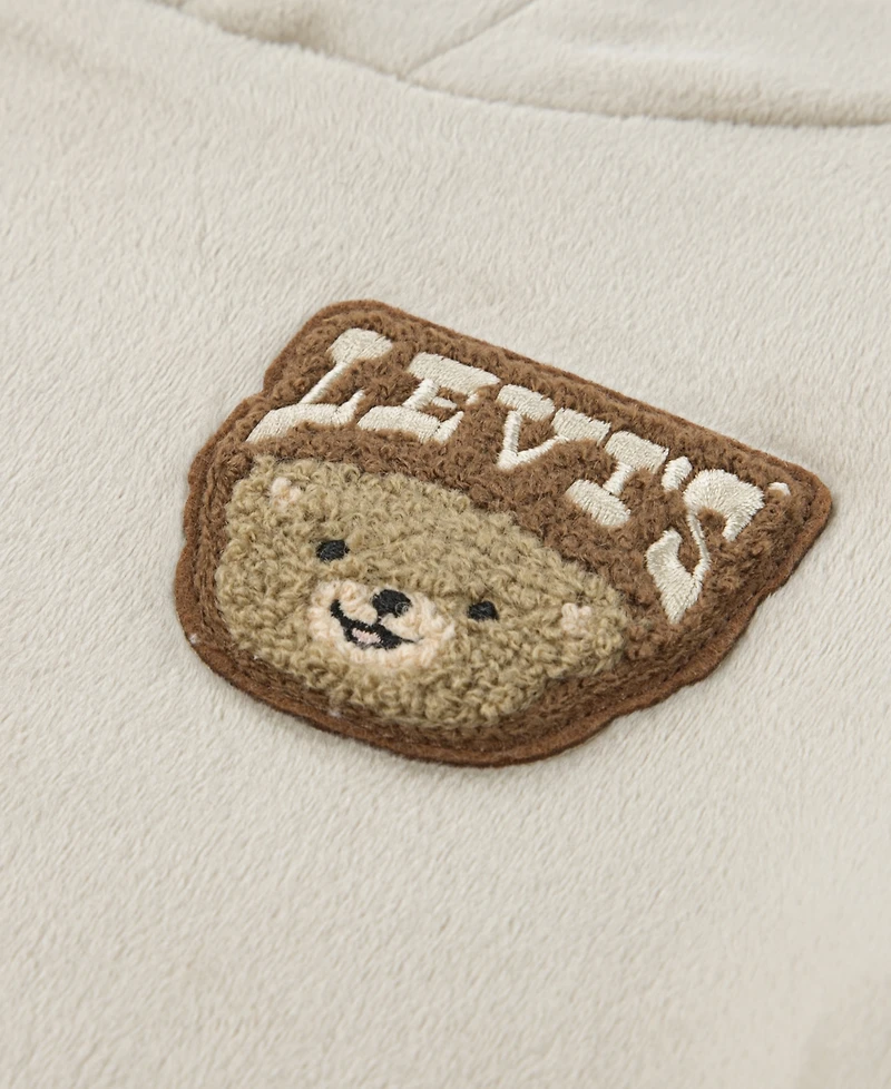 Levi's Baby Boys or Girls 2-Piece Minky Sherpa Hoodie and Jogger Pant Set