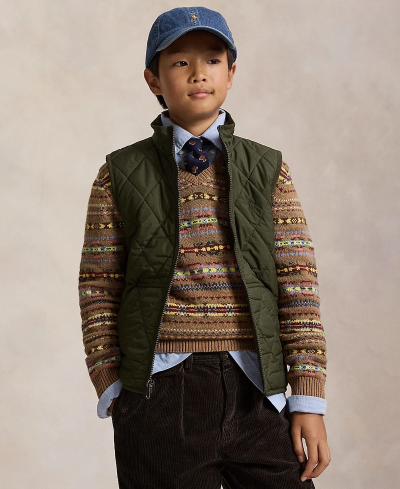 Polo Ralph Lauren Big Boys Fleece-Lined Quilted Vest
