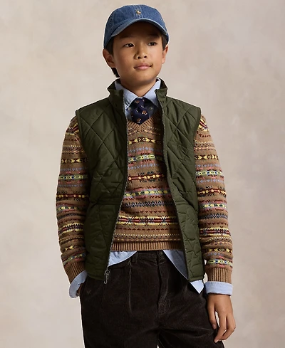 Polo Ralph Lauren Big Boys Fleece-Lined Quilted Vest