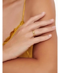 Devata Love Knot Ring Gold Plated Sterling Silver, 8