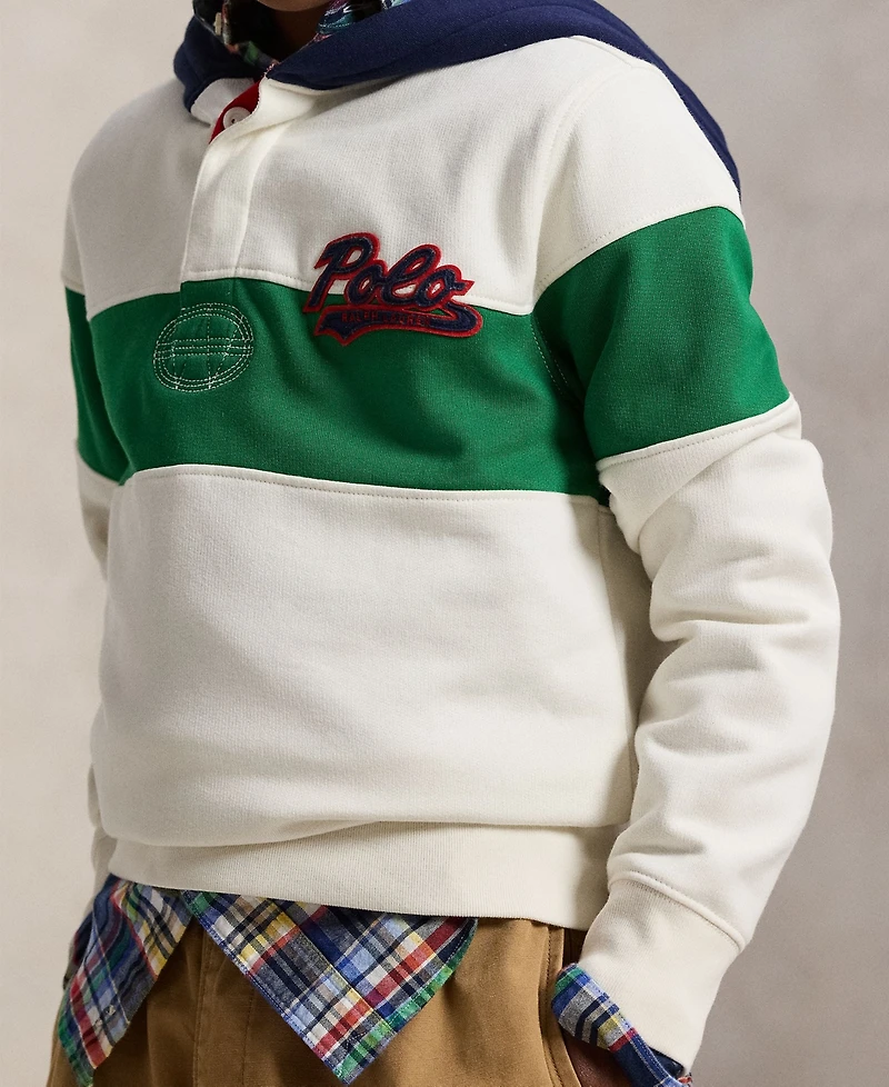 Polo Ralph Lauren Big Boys Logo Fleece Rugby Hoodie