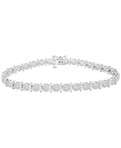 Macy's Diamond Tennis Bracelet (2 ct. t.w.) in Sterling Silver