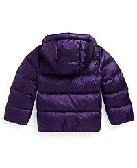 Polo Ralph Lauren Girls 2T-6X Metallic Long Sleeves Hooded Jacket