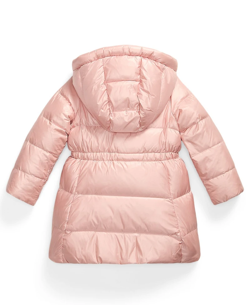Polo Ralph Lauren Girls 2T-6X Metallic Full-Zip Hooded Long Jacket