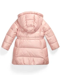 Polo Ralph Lauren Girls 2T-6X Metallic Full-Zip Hooded Long Jacket