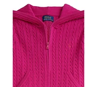 Polo Ralph Lauren Girls 2T-6X 2-Pc. Mini-Cable Full-Zip Hoodie and Pants Set