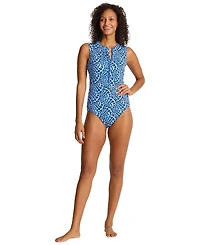 Tommy Bahama Women's Shell Cove High Neck One Piece Swimsuit