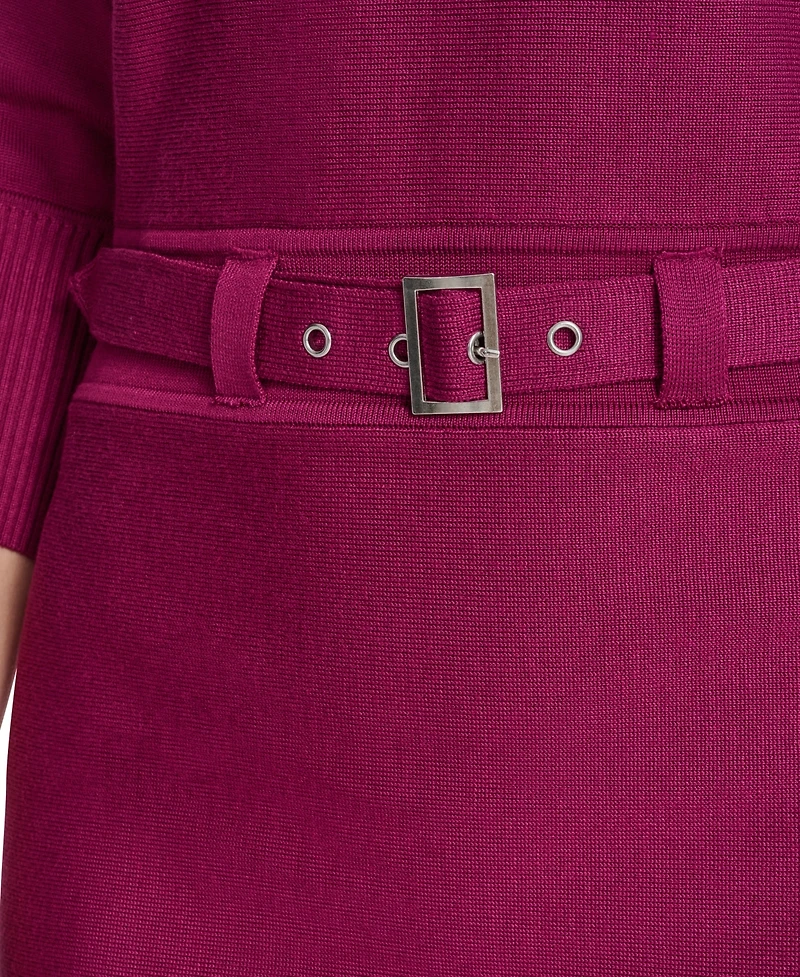 Jessica Howard Women's Belted Sweater Dress