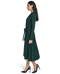 Jessica Howard Women's Fit and Flare Midi Sweater Dress