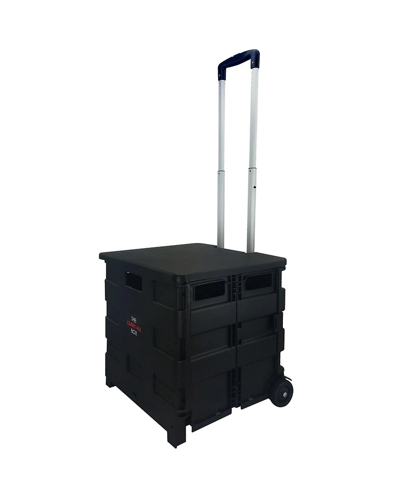 Elama Home Heavy Duty Carry All Easy Folding Cart with Lid