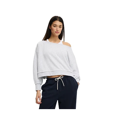 Cotton On Women's Off Shoulder Sweatshirt