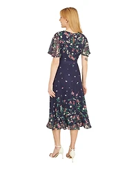 Yumi Women's Daisy Mirror Placement Skater Dress