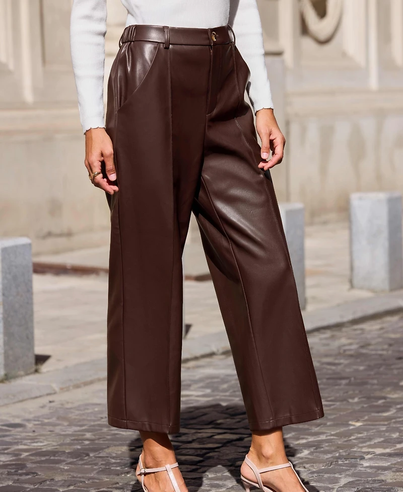 Cupshe Women's Danger Zone Brown Pants