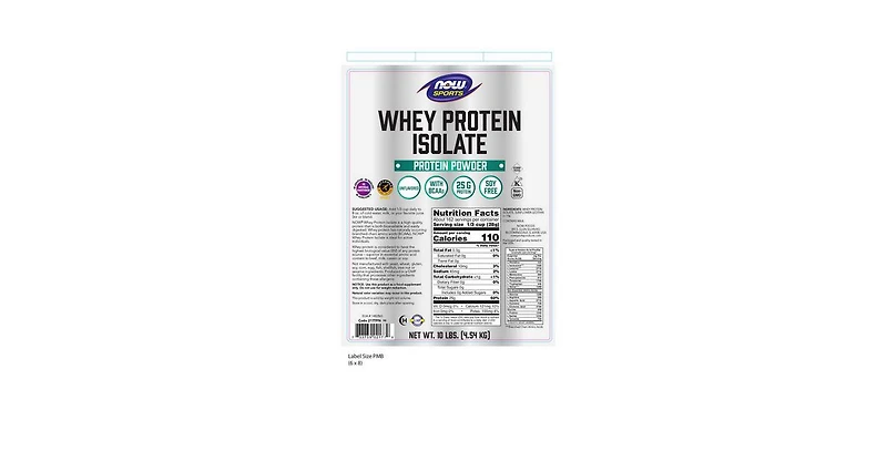 Now Foods Whey Protein Isolate, Unflavored , 10lb