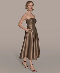 Donna Karan New York Women's Strapless Fit and Flare Cocktail Dress