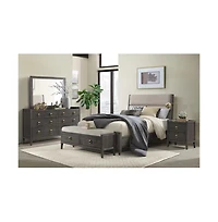 Intercon Nightstand, 2 Drawer in Brushed Brindle