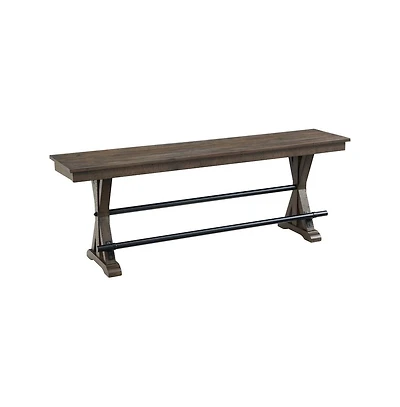 Intercon Backless Counter Bench, 68"" in Brushed Charcoal