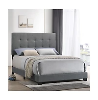 Intercon Addyson Full Uph Bed in Addyson Gunmetal Fabric