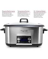 MegaChef 8 Quart 12-in-1 Deluxe Multi Cooker with Sous Vide and Multi-Functions