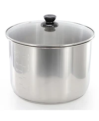 Megachef 12 Quart Steel Digital Pressure Cooker with Stainless Steel Pot