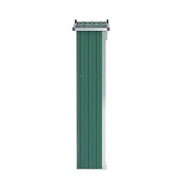 vidaXL Garden Shed Green Galvanized steel, plastic Standard Garden Shed