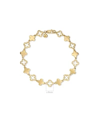 Devata Clover Chain Bracelet in Gold Plated Sterling Silver