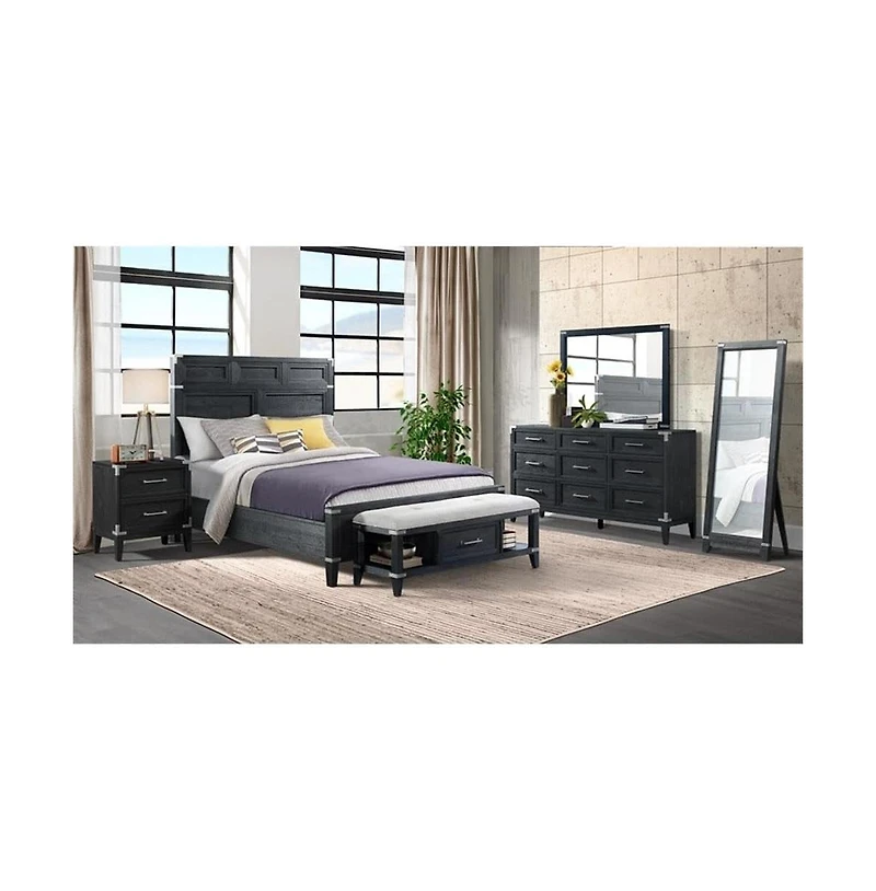 Intercon Dresser Mirror in Weathered Steel