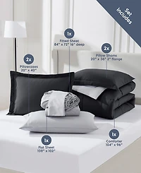 Nestl Luxury Soft Reversible 7-Pc. Comforter Set, California King