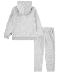 Levi's Boys 4-7 2 Piece Multi Hit Long Sleeves Hoodie and Joggers Set
