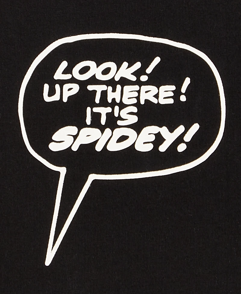 Macy's Marvel X Nba Men's "It's Spidey" Spiderman Short Sleeve Graphic T-Shirt, Exclusive