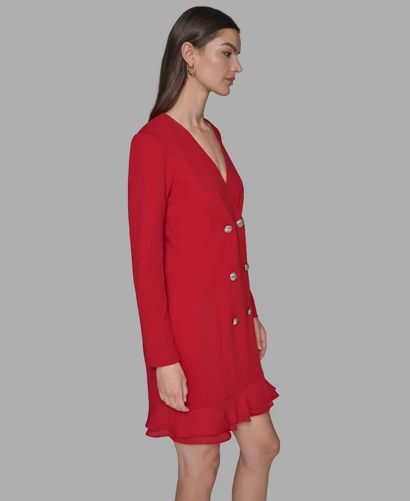 Karl Lagerfeld Paris Women's Double-Breasted Jacket Dress