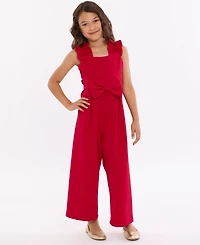Bonnie Jean Girls 7-16 Ruffled Scuba Jumpsuit
