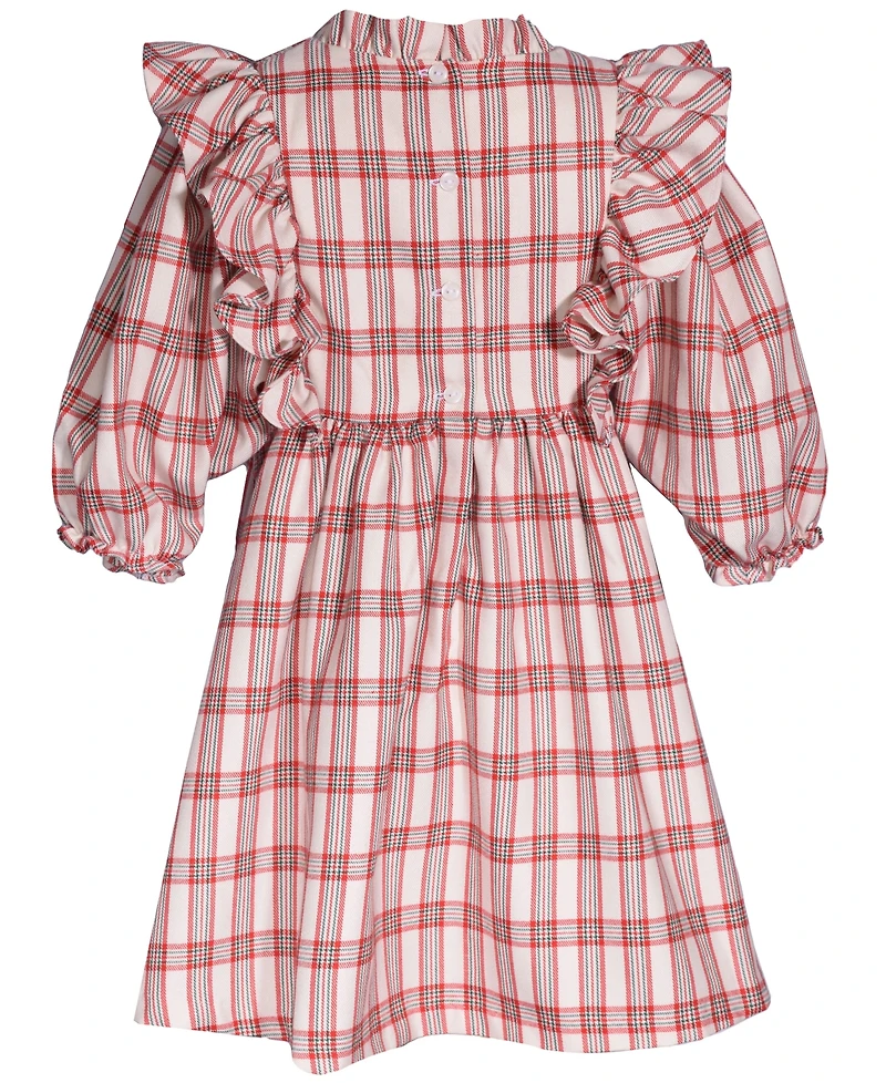 Bonnie Jean Girls 2T-6X Smocked Plaid Dress
