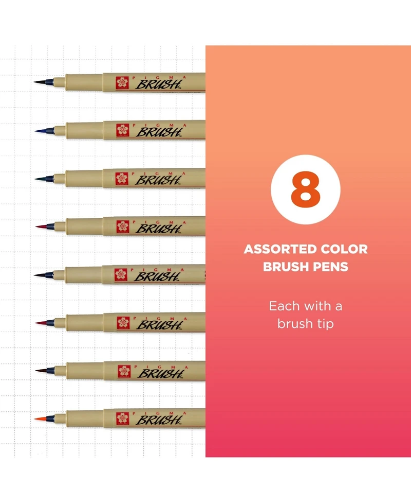 Sakura Pigma Professional Archival Ink Brush Pens